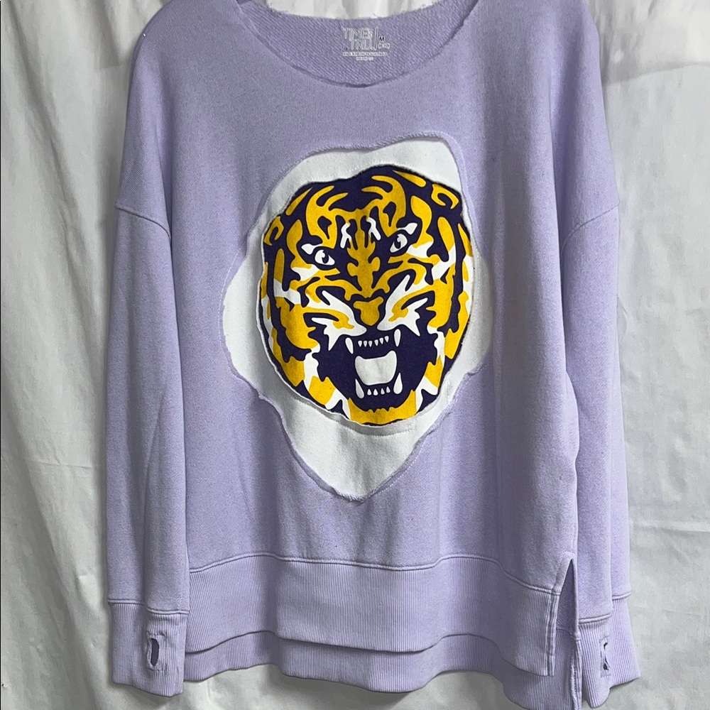Custom LSU Tiger shirt thrift flip